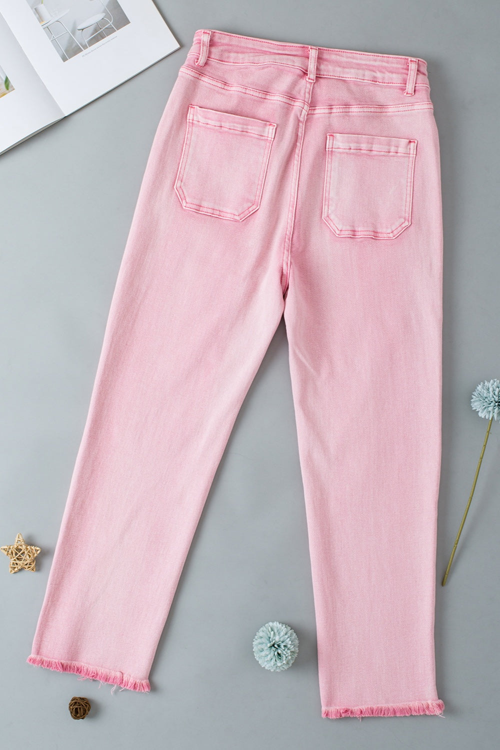 Stilla | Hem Button-Fly Jeans med Lommer