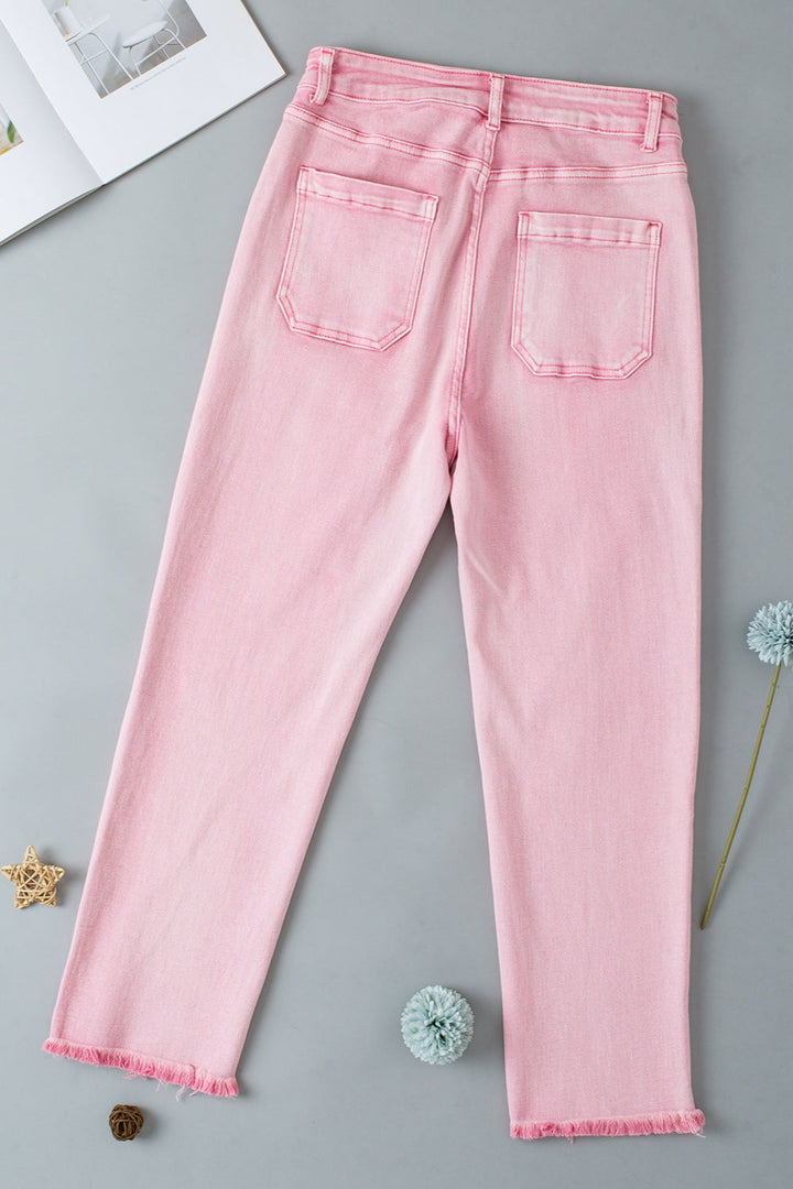 Stilla | Hem Button-Fly Jeans med Lommer