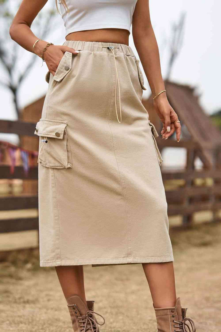 Stilla | Talje Slids Jeans Nederdel