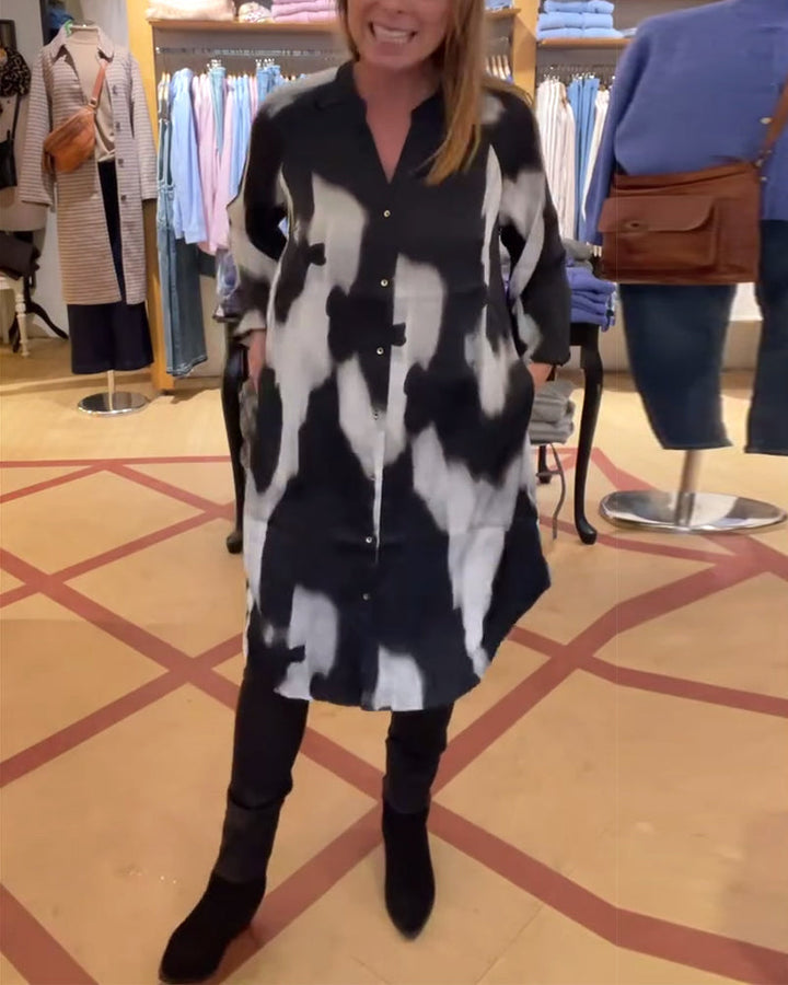 Stilla | Revers Shibori Skjorte