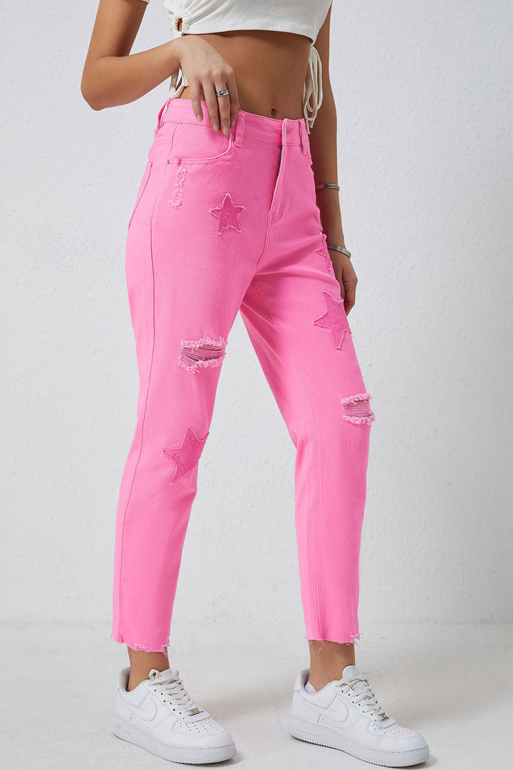 Stilla | Raw Hem Distressed Jeans