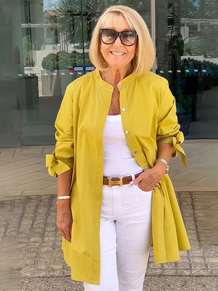 Stilla | Lang bomuldsbluse