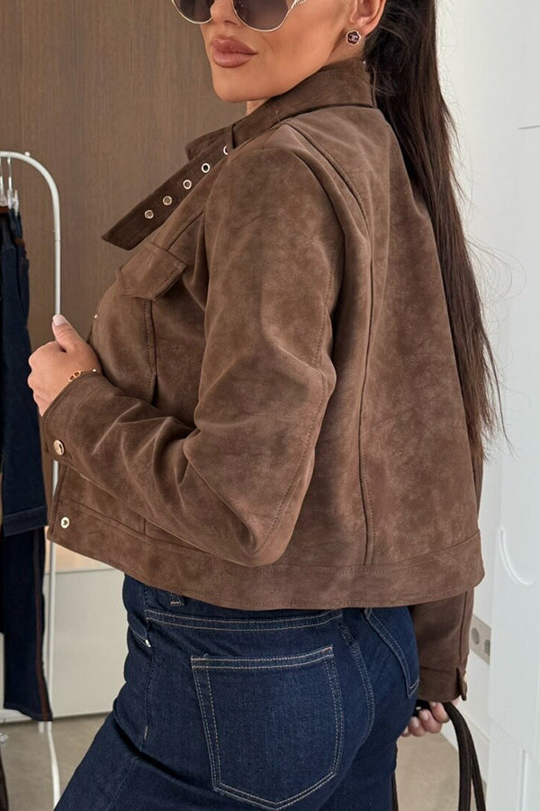Stilla | Stilfuld Langærmet Casual Jakke med Knapper
