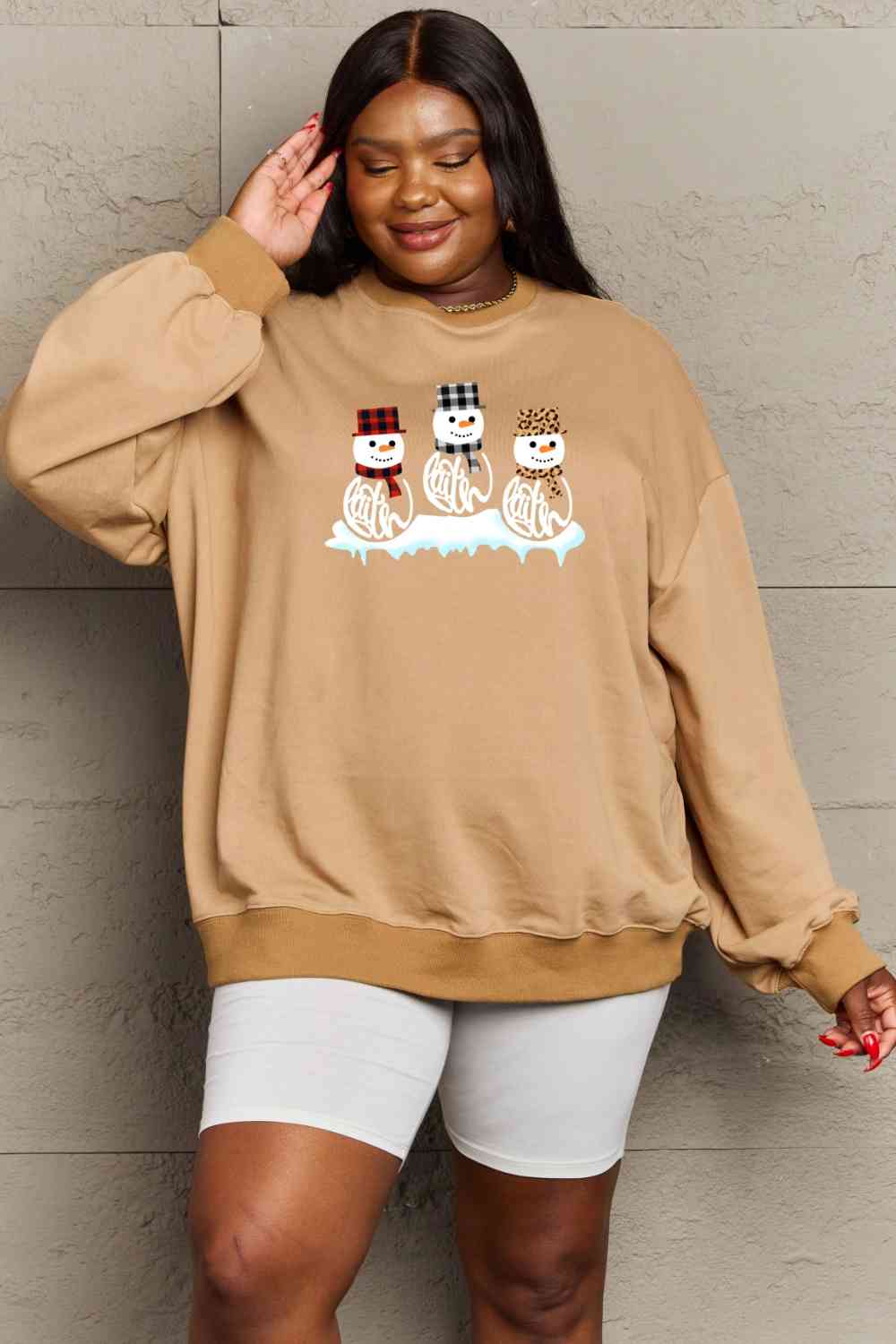 Stilla | Love Full Size Snemand Grafik Sweatshirt