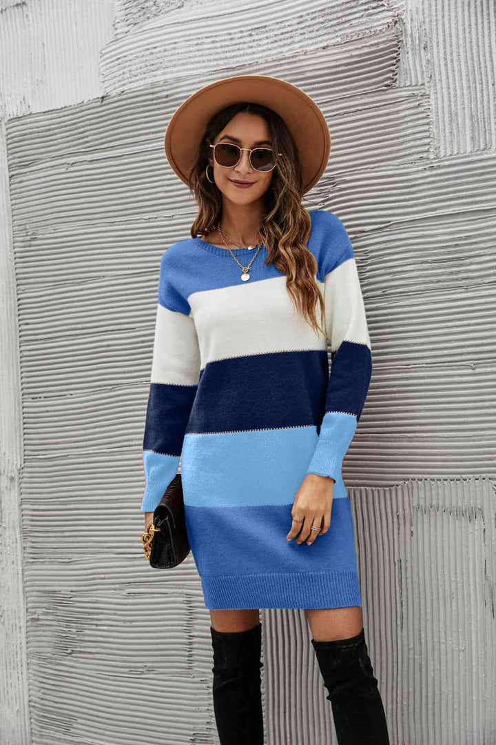 Stilla | Højre Stribet Sweater Kjole