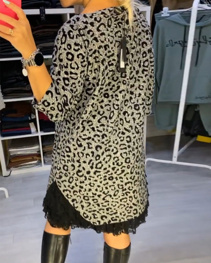 Stilla | stilfuld kjole med leopardmønster