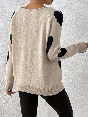 Stilla | Cozy Sweater med Et Hjerte Mønster til En Romantisk Vinter Stil