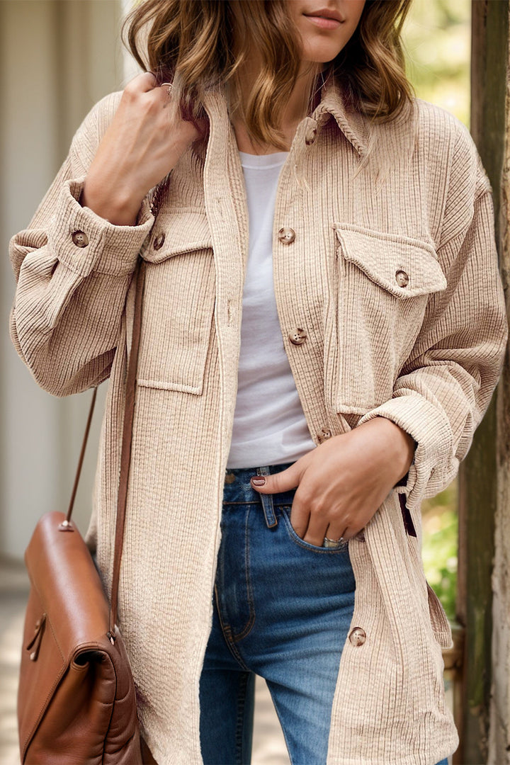 Stilla | Knap-op Dropped Shoulder Shacket