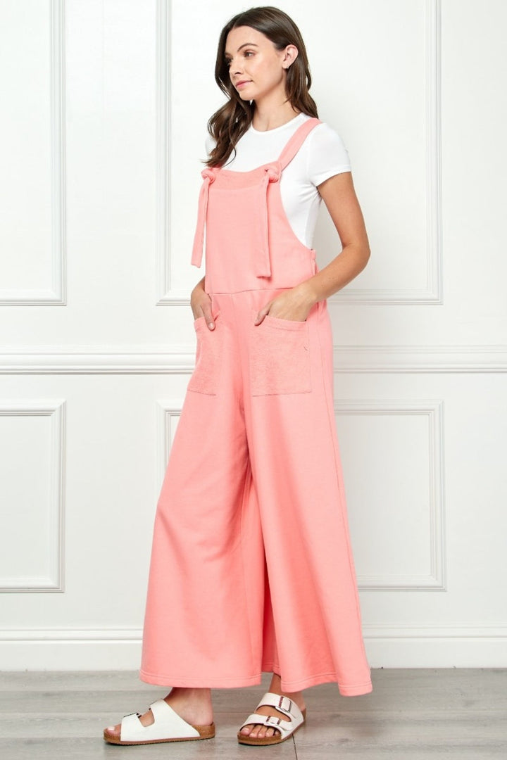 Stilla | Bred Strop Fransk Terry Overalls
