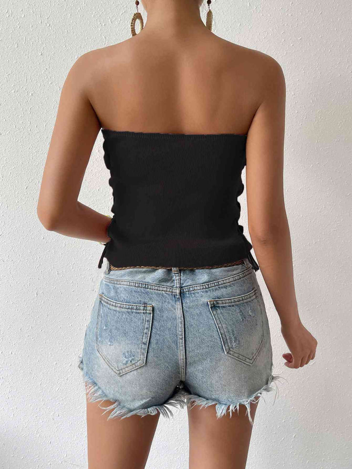 Stilla | Detaljeret Snørebånd Tube Top