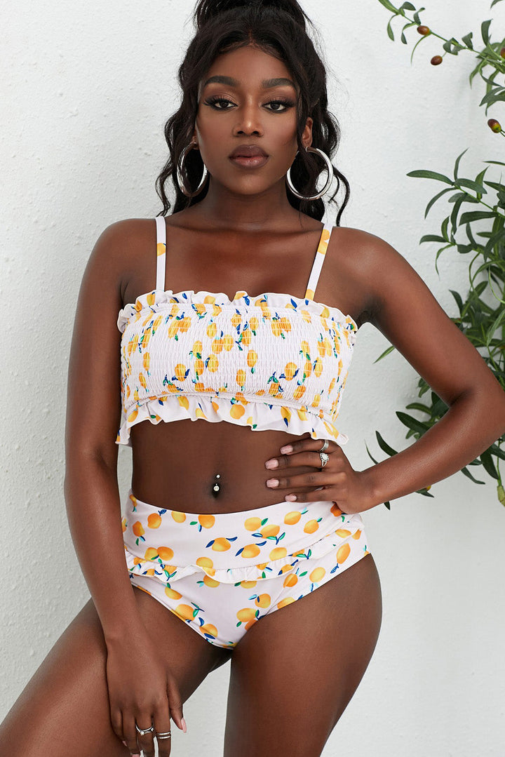Stilla | Print Frilled Bikini Sæt
