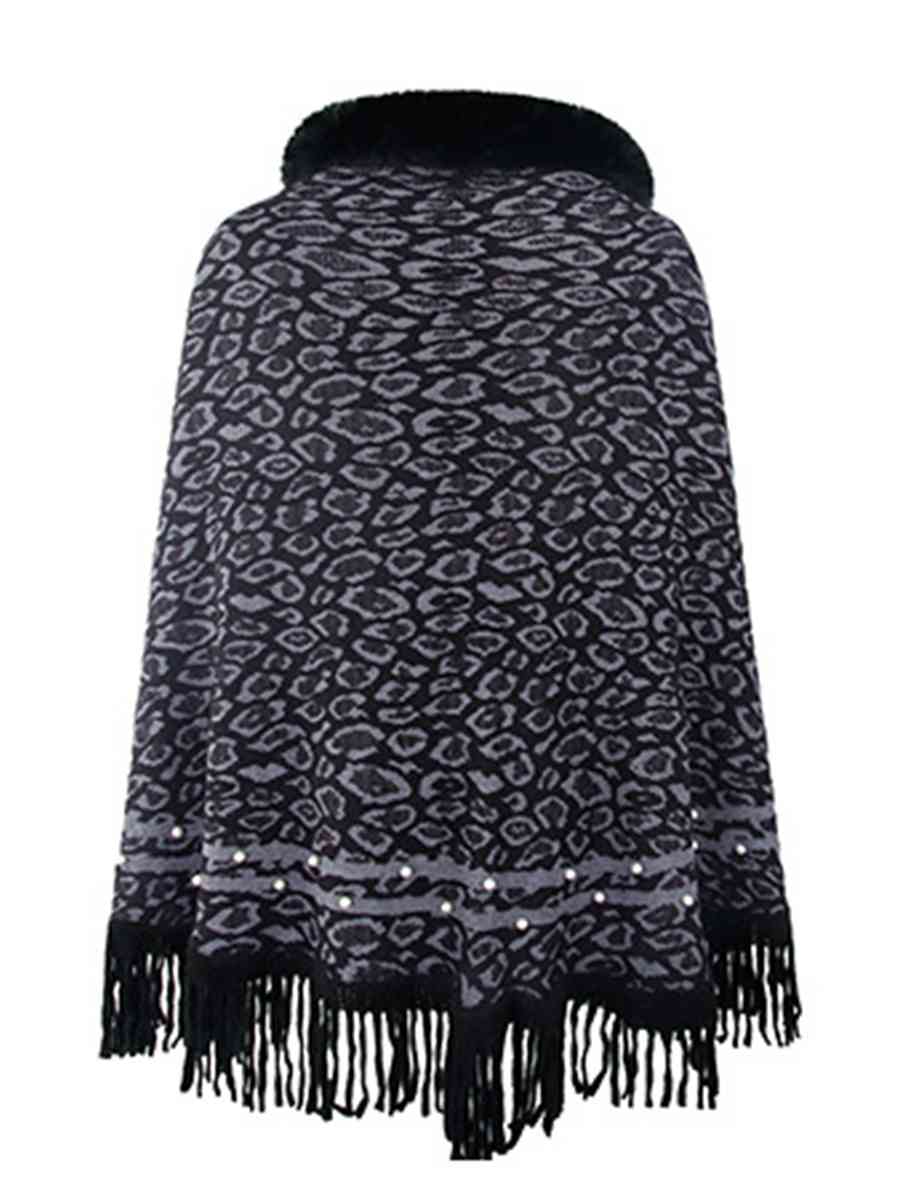 Stilla | Fringed Hem Poncho