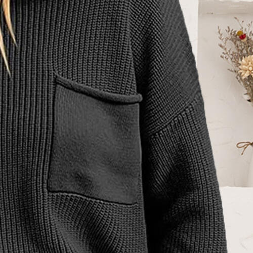 Stilla | Drop Shoulder Sweater Med Lomme