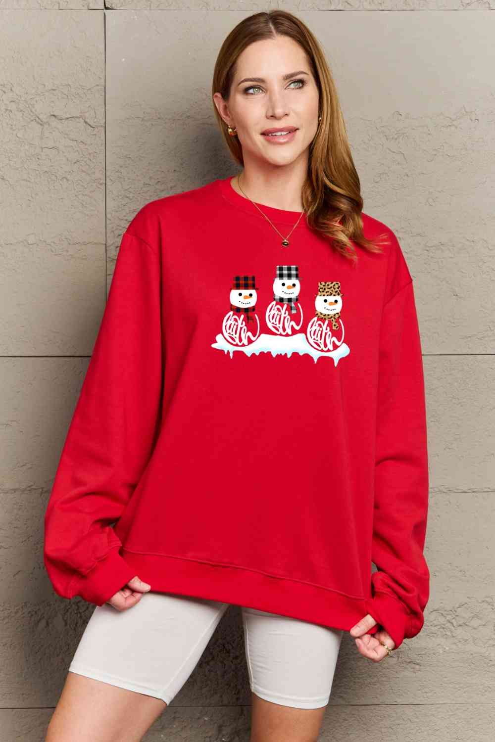 Stilla | Love Full Size Snemand Grafik Sweatshirt