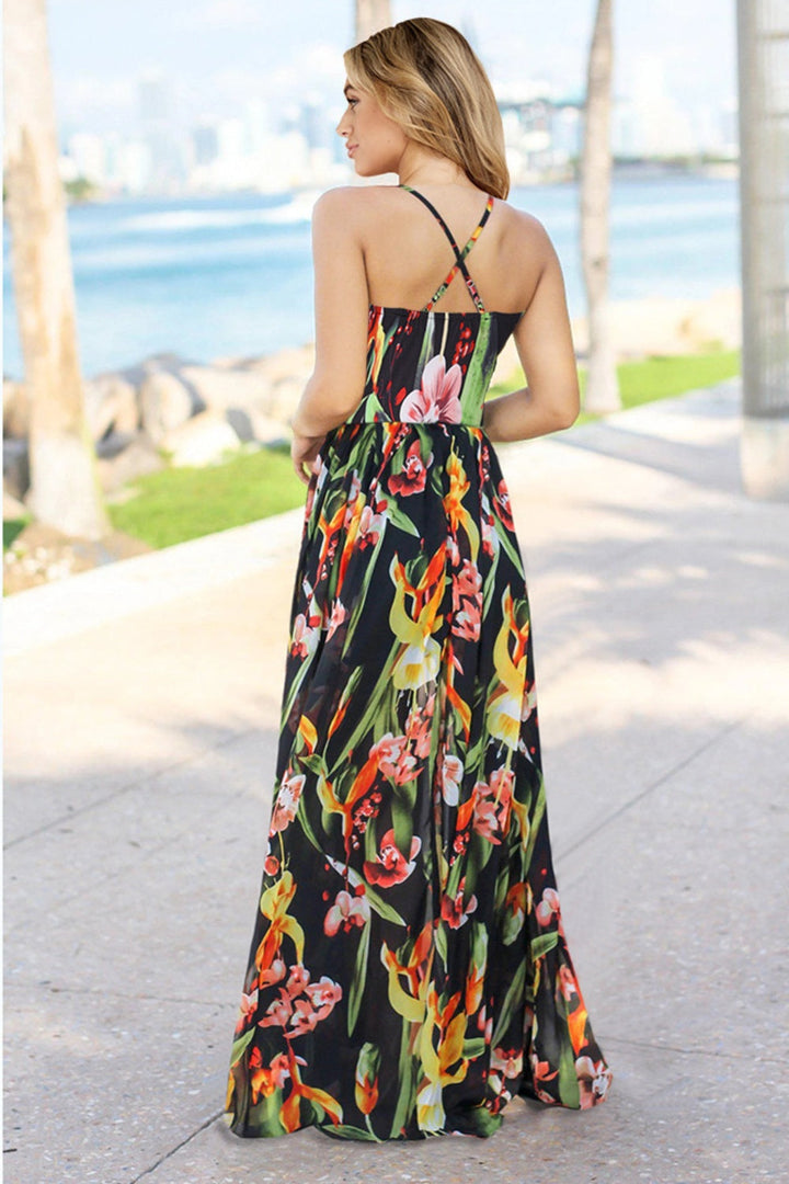 Stilla | Square Neck Maxi Cami Kjole