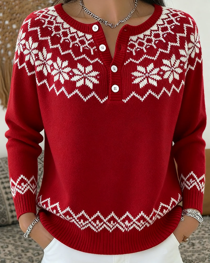 Stilla | Snefnug Jacquard Halboffen