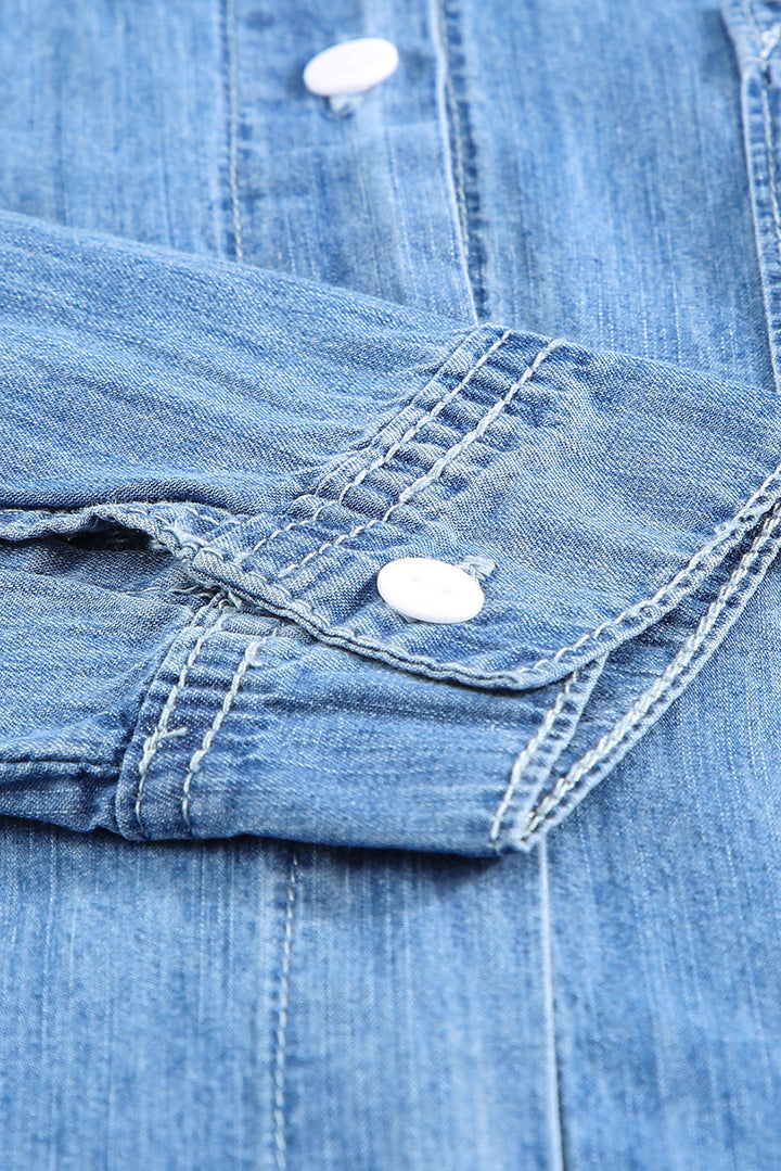 Stilla | Knap-op Krave Denim Top