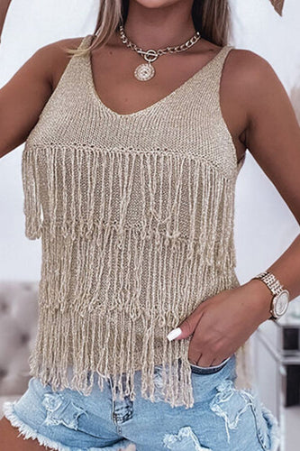 Stilla | V-hals strik tank