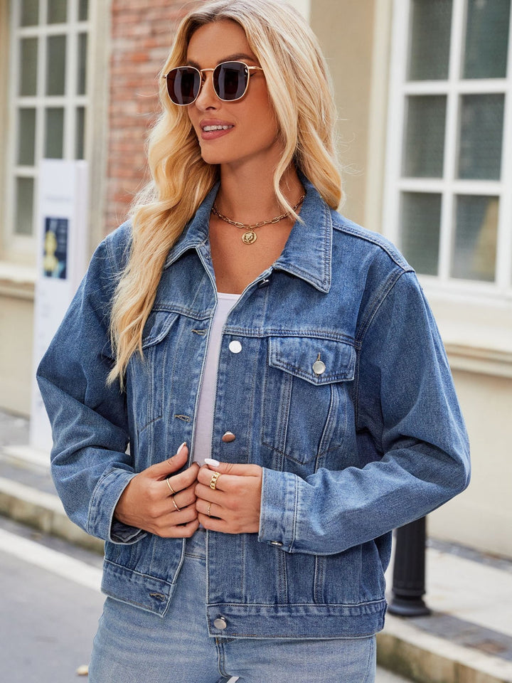 Stilla | Kravehals Denim Jakke