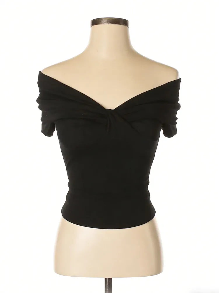 Dame Off-Shoulder Bustier-Top med Rynkning Skovae