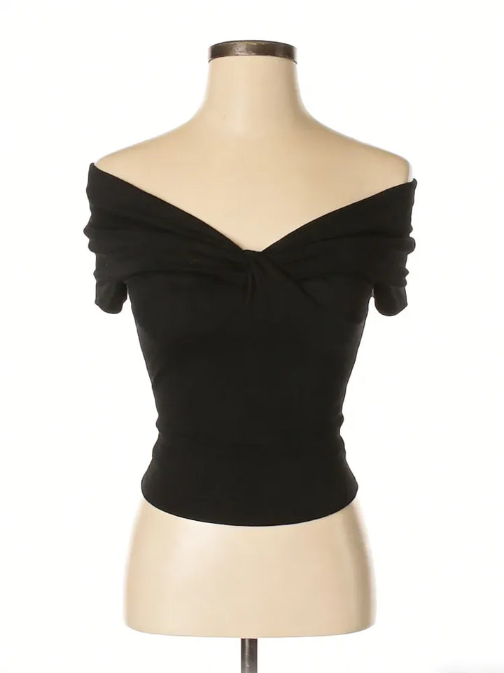 Dame Off-Shoulder Bustier-Top med Rynkning Skovae