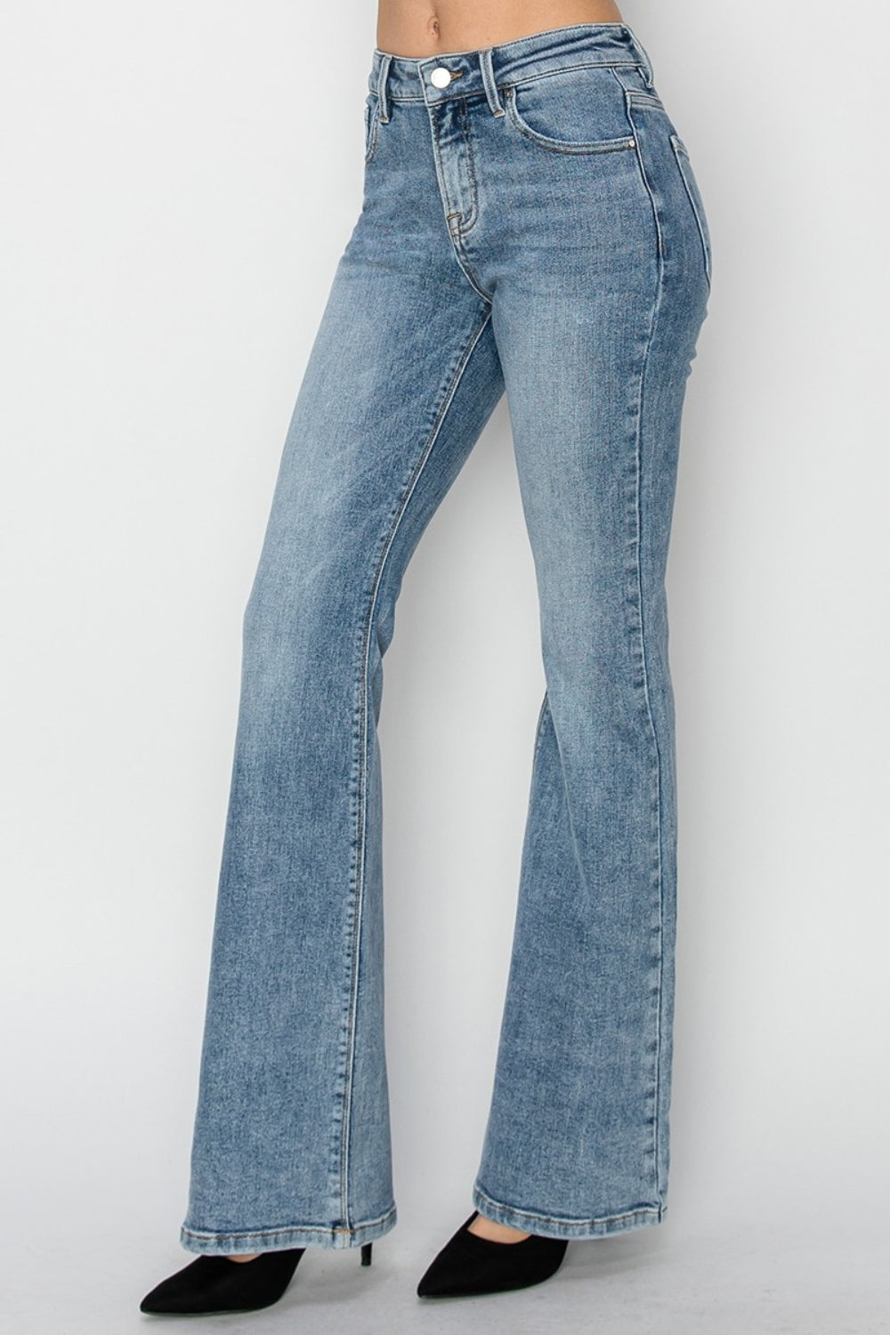 Stilla | Full Size Mid Rise Bootcut Jeans