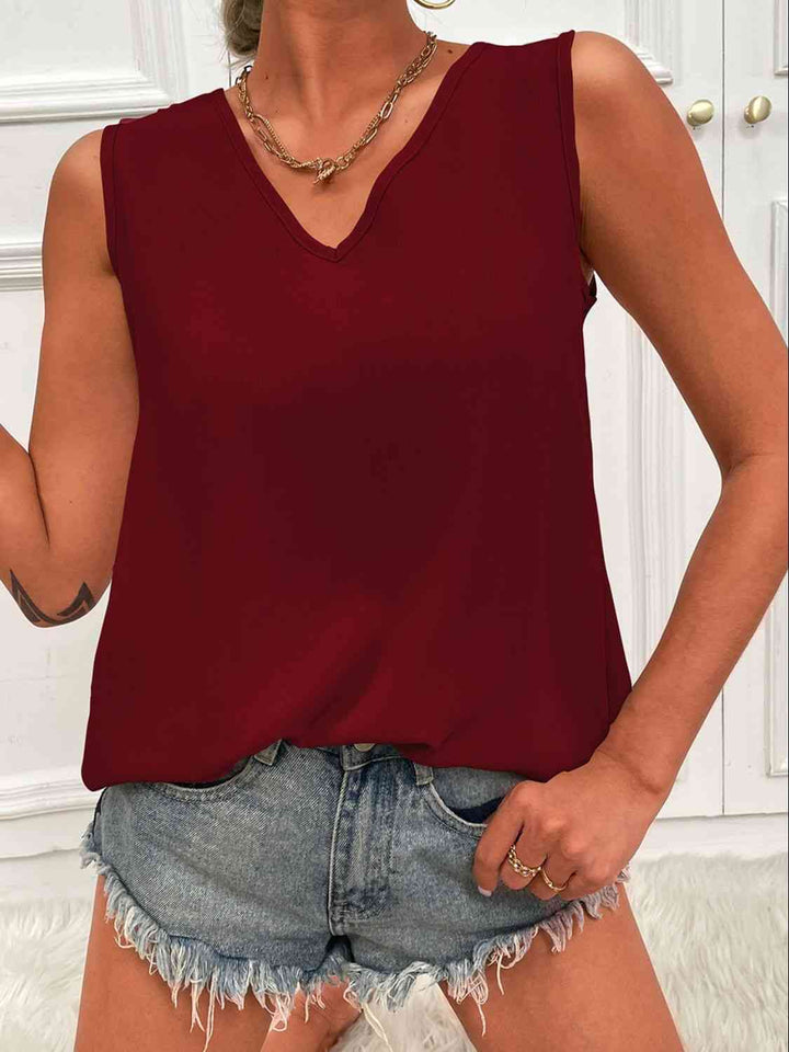 Stilla | V-hals Buekant Tunika Tank