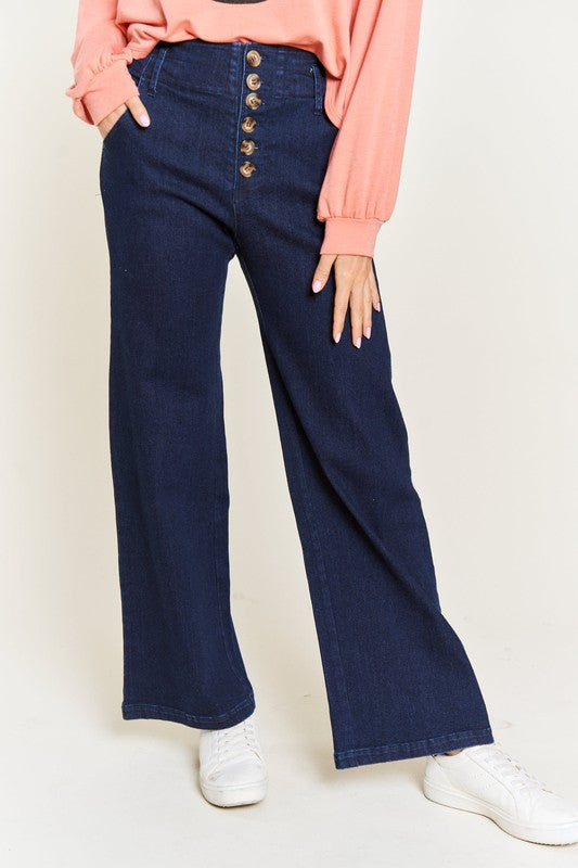 Stilla | Taljeret Knap Bred Ben Jeans