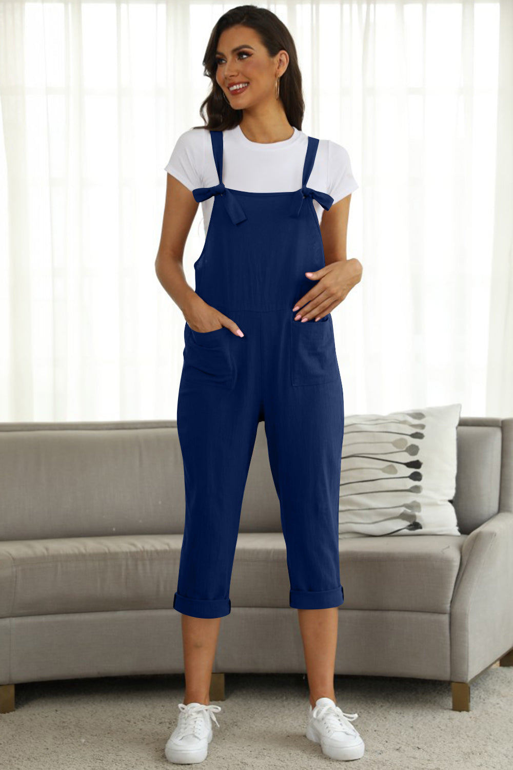 Stilla | Størrelse Square Neck Wide Strap Jumpsuit