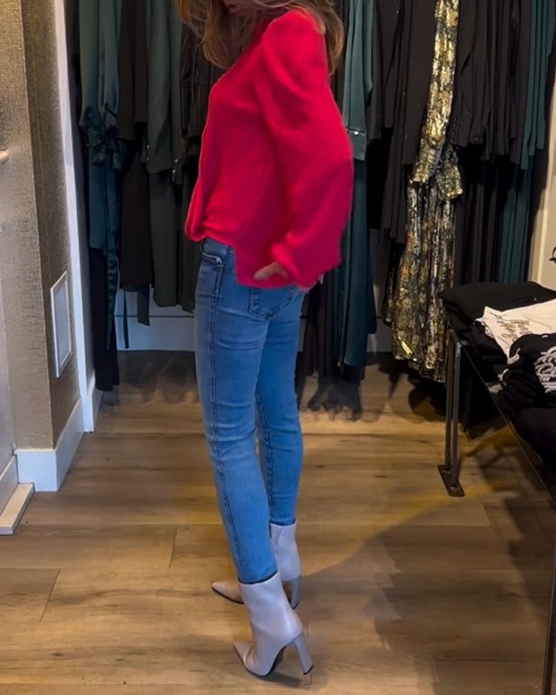 Stilla | Bluse med lanternærmer