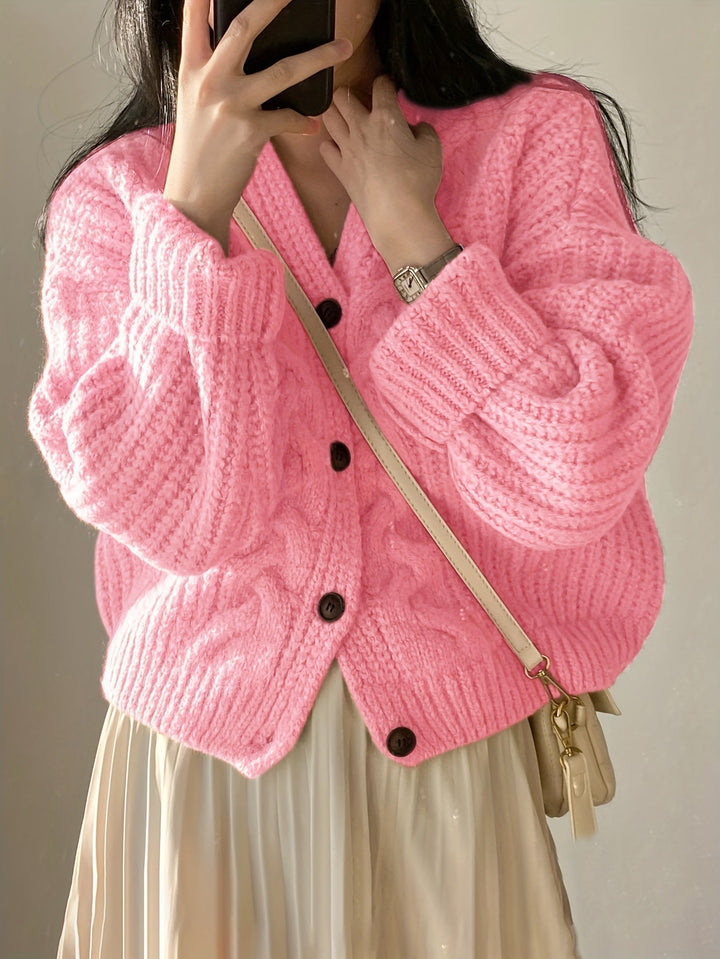 Stilla | Pullover i groft strikket materiale i vintage stil