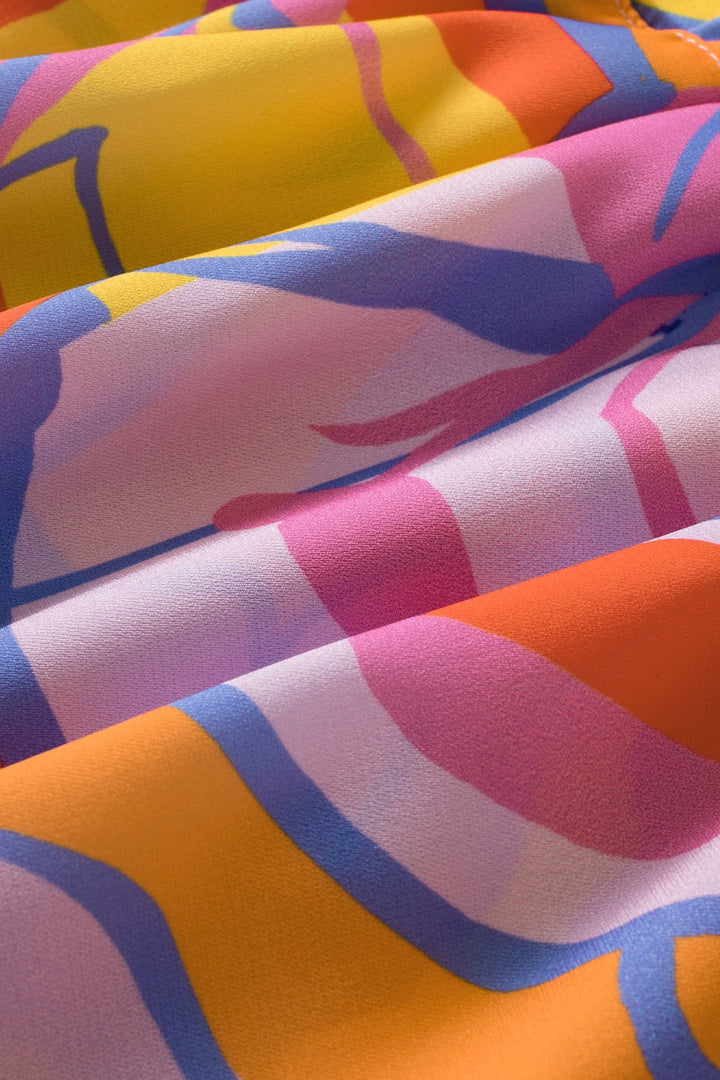 Stilla | Print Elastisk Talje Høj Talje Shorts