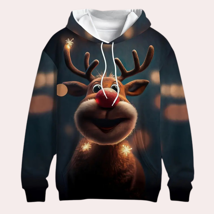 Stilla | Stilfuld Julesweatshirt med Hætte