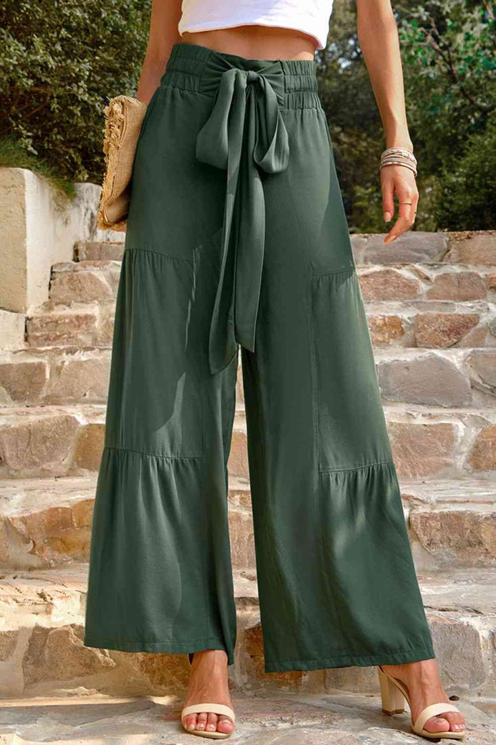 Stilla | Front Smocked Tiered Bukser