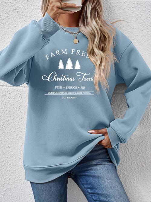Stilla | Rund Hals Droppet Skulder Sweatshirt