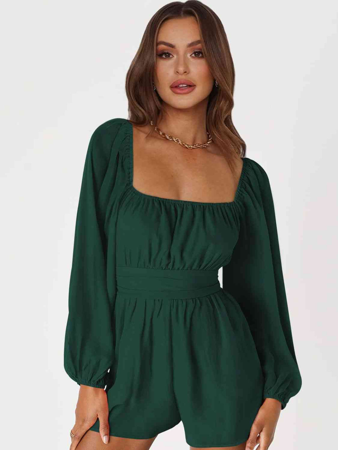 Stilla | Bag Smoked Ballonærme Romper
