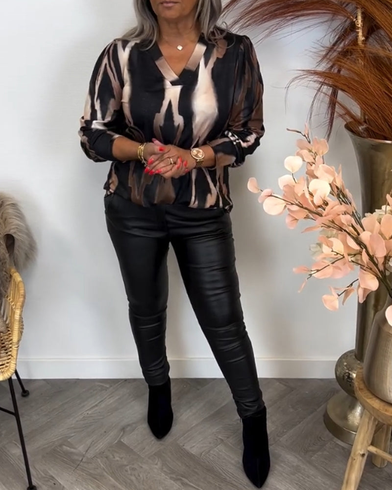 Stilla | Bluse med Kontrastfarver