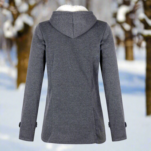Stilla | Uld Toggle Duffle Frakke Hættefuzzy Fodret Duffle Frakke