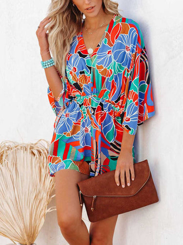 Stilla | Printed Kimono Ærme Romper
