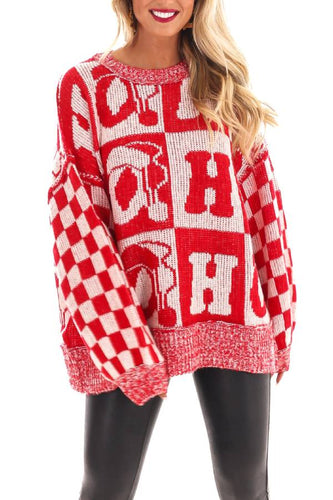 Stilla | Julebreve Rundhals Langærmet Loose Strikket Pullover