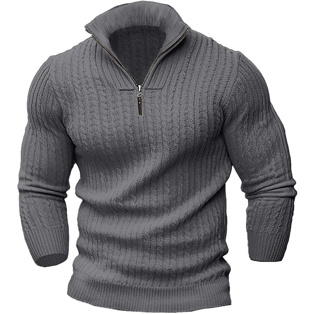 Stilla | Trendy Pullover med Lynlås til Mænd
