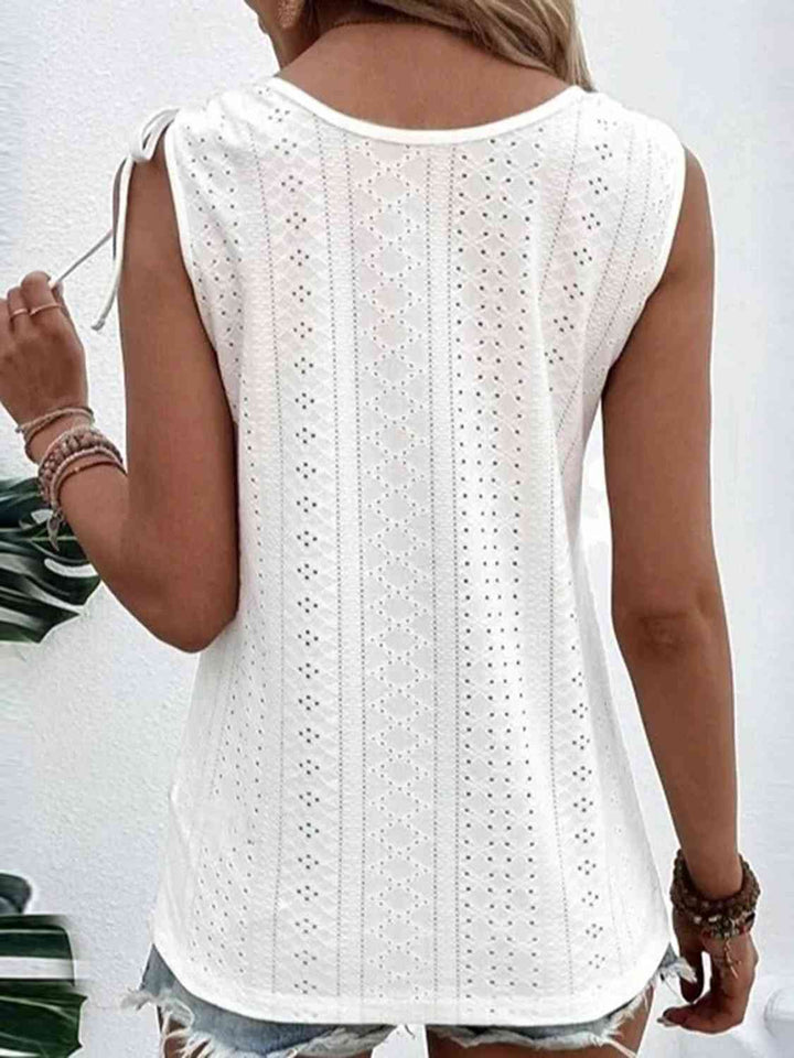 Stilla | Full Size Scoop Neck Ærmeløs Tank Top