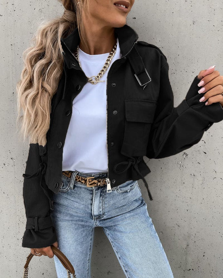 Stilla | Dame Crop Utility Jakke