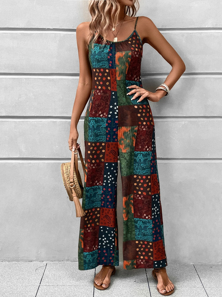 Stilla | Scoop Neck Spaghetti Strap Jumpsuit
