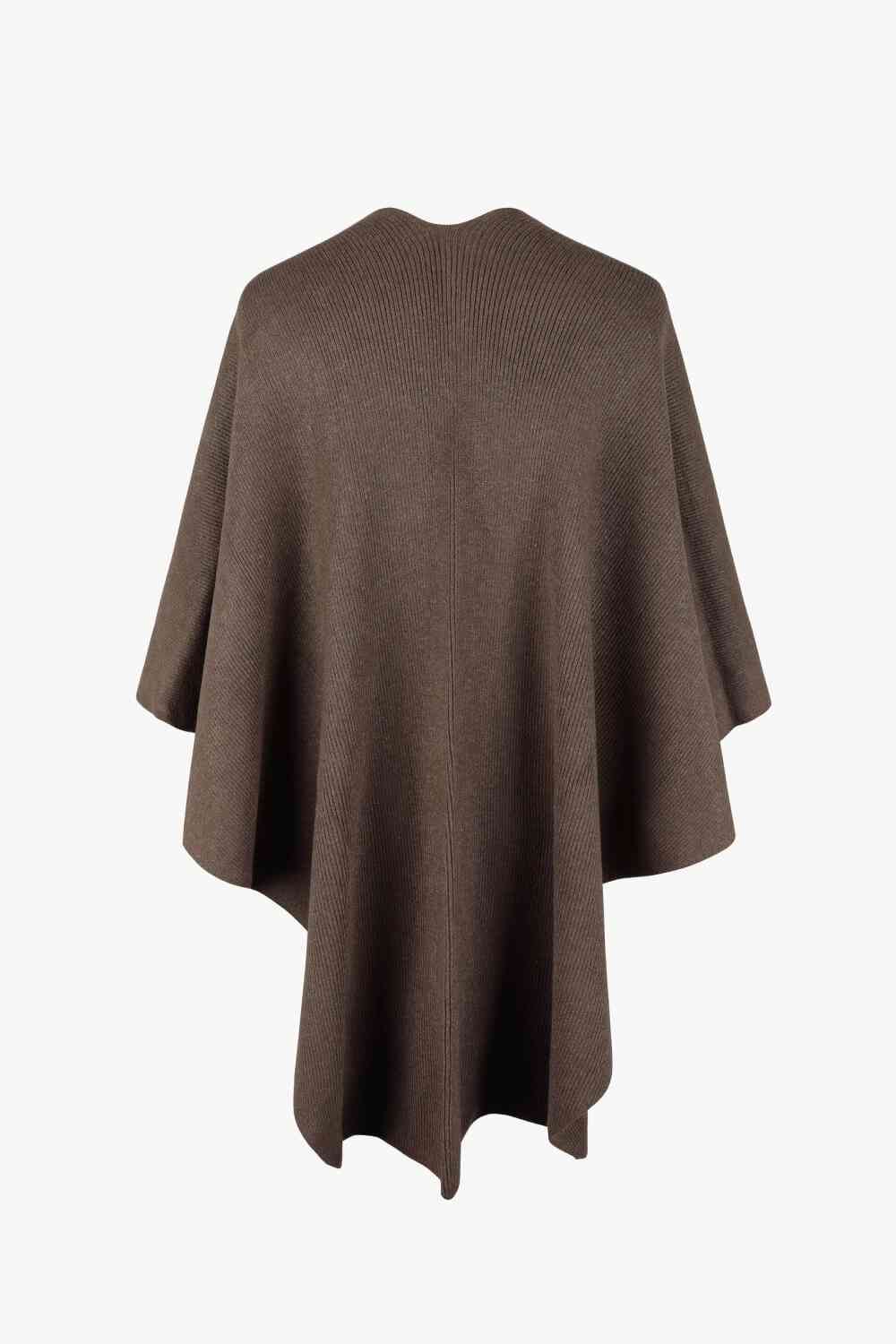 Stilla | Hals Pom-pom Trim Poncho