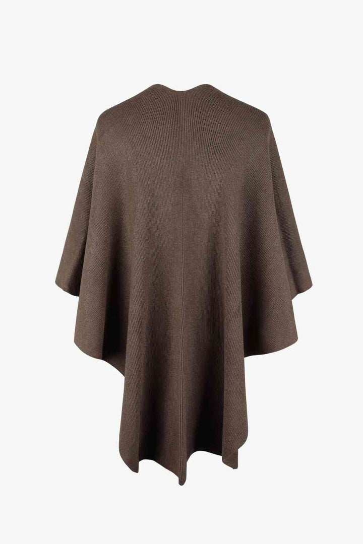 Stilla | Hals Pom-pom Trim Poncho