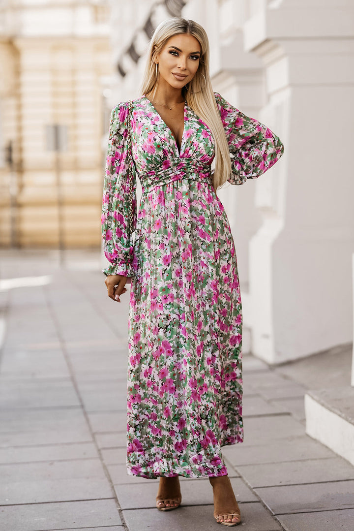 Stilla | Deep V Maxi Kjole