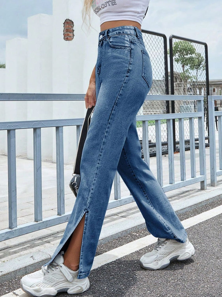 Stilla | Højtaljede jeans med lommer