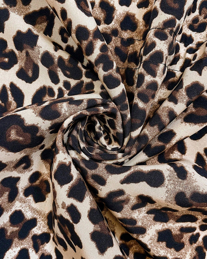 Stilla | Hættetrøje reversibelt leopardmønster