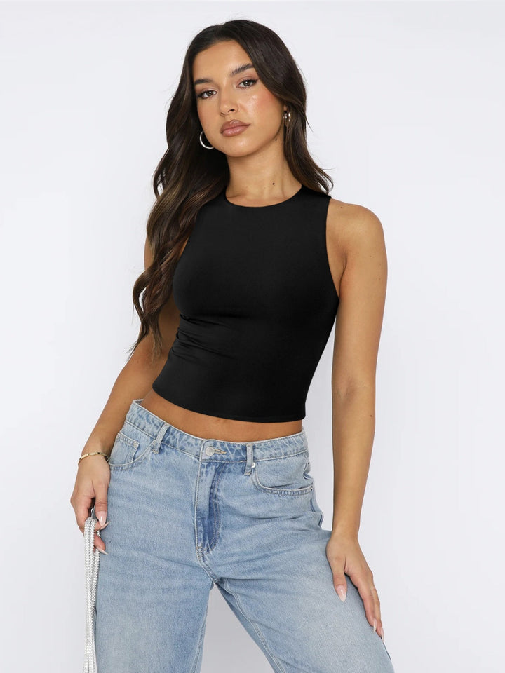 Stilla | V Hals Cropped Tank